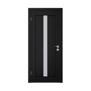 Дверь (Экошпон) Вертикаль 20-7 венге остекленная