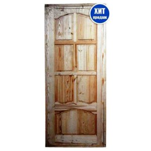 Дверь (массив сосны) ДФГ 0,9х2,1м  (р-р полотна 0,8м)