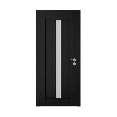 Дверь (Экошпон) Вертикаль 20-6 венге остекленная