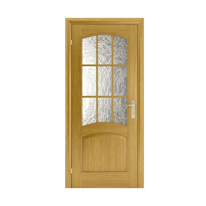 Дверь (Шпон) Капри-3 20-7 дуб остекленная