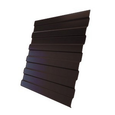 Профнастил стеновой полиэстер С8 0,35-0,4х1200х2000мм шоколадно-коричневый Ral-8017